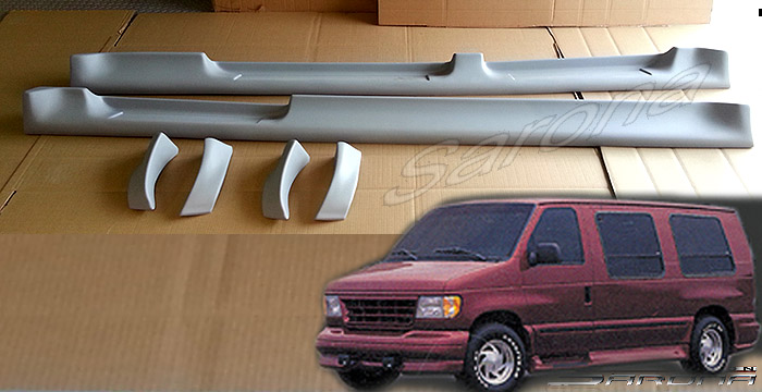 Custom Ford Econoline Van  Short Wheel Base Running Boards (1992 - 2014) - $980.00 (Part #FD-007-SB)